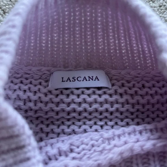 Lascana purple lavender sweater balloon sleeves knit medium - Picture 3 of 4